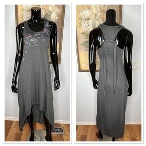 Mudd High Low Racer Back Lounge Dress Sz S Polyester Rayon NWT